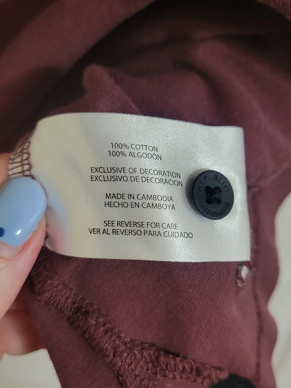 Banana Republic Men's Polo in Deep Burgundy